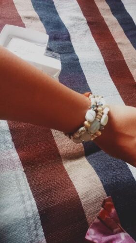 Boho Chic Multi-Layered Beaded Bracelet Set photo review