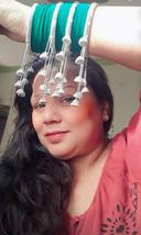 Sparkling Silver Bridal Kaleera Bangles with Long Hanging Charms – Premium Wedding Set photo review