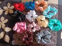 Multicolor Satin Scrunchies Set Pack of 12 Hair Ties photo review