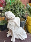 Peaceful Sleeping Buddha Resin Showpiece for Home & Garden Decor photo review
