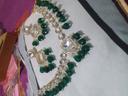 Green Kundan Necklace Set with Matching Earrings photo review