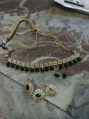 Green Teardrop Kundan Bridal Jewelry Set photo review
