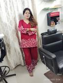 Maroon Floral Embroidered Co-ord Set for Women photo review