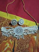 Royal Kundan Pearl Choker Set with Earrings photo review