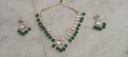 Green Kundan Necklace Set with Matching Earrings photo review