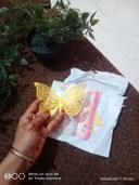Golden 3D Butterfly Wall Stickers – Set of 12 photo review