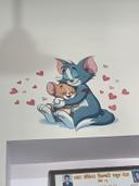 Tom and Jerry Hug Cartoon Wall Sticker for Kids photo review