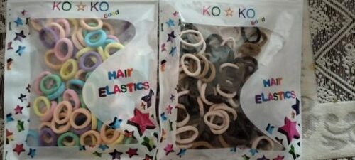 Soft Elastic Hair Bands (200Pcs) | Multicolor Set for Kids photo review