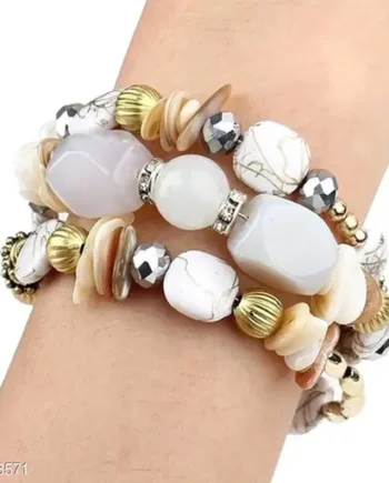 Boho Chic Multi-Layered Beaded Bracelet Set