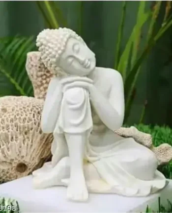 Peaceful Sleeping Buddha Resin Showpiece for Home