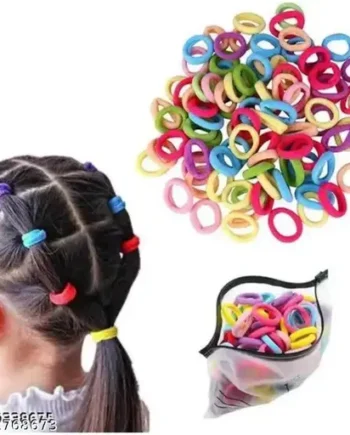 Soft Elastic Hair Bands (200Pcs) | Multicolor Set for Kids