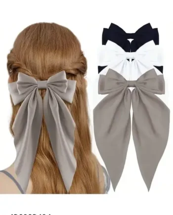 Elegant Bow Hair Clip Set – Big Bows for Girls & Women