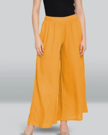 LYRA Yellow Rayon Palazzo