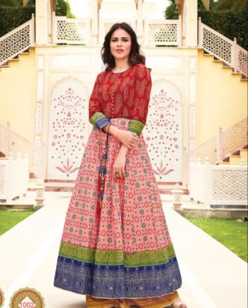Elegant Printed Anarkali Kurti – Perfect for Every Occasion