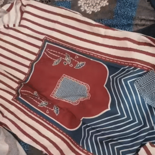 Multicolor Printed Kurti with Pant & Dupatta Set photo review